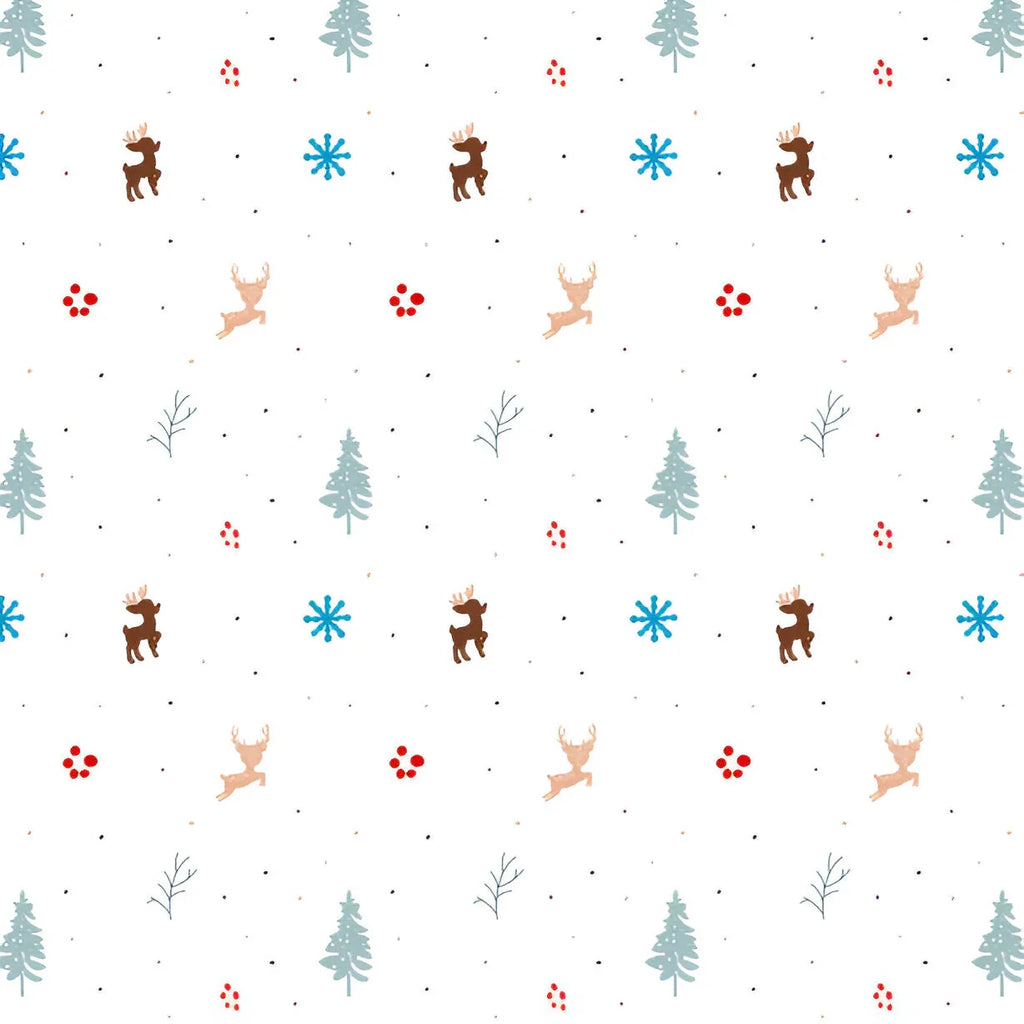 Christmas Raindeer Themed Baby Room Curtain PushpLinen