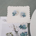 "Raindrop Waltz" Hydrangea Earrings