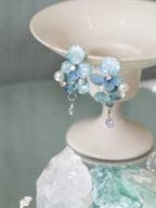 "Raindrop Waltz" Hydrangea Earrings