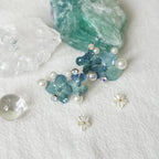 "Raindrop Waltz" Hydrangea Earrings