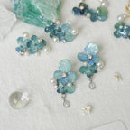 "Raindrop Waltz" Hydrangea Earrings