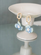 "Raindrop Waltz" Hydrangea Earrings