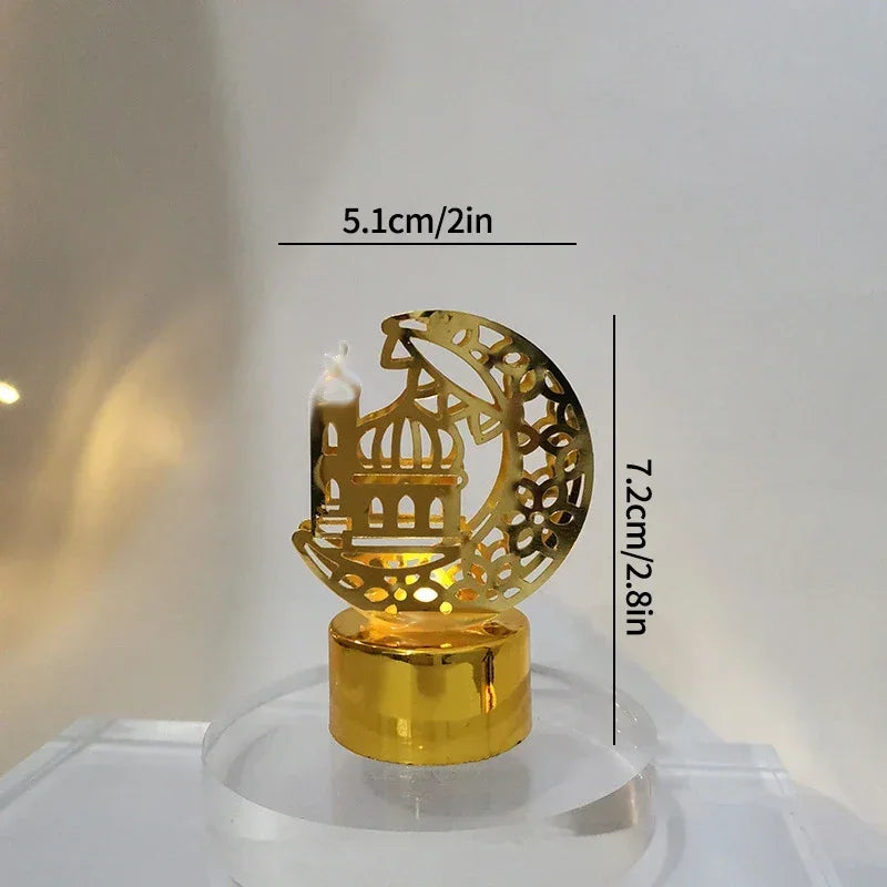 Ramadan Lamp - Star and Moon Ceramic Desk