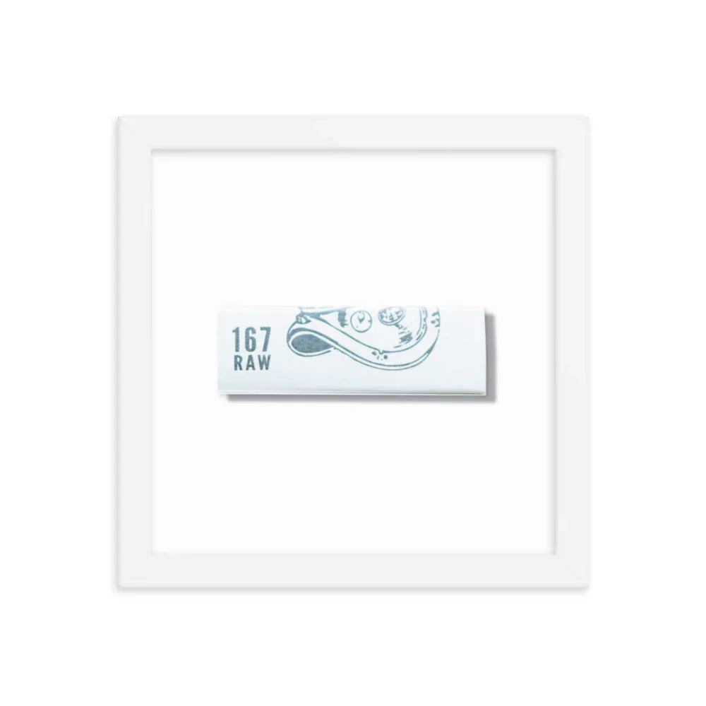 167 Raw Framed Print, front view - House Of Avana