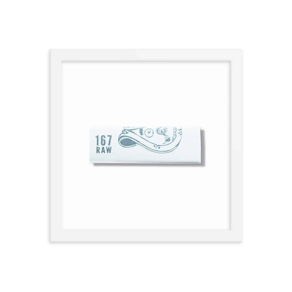 167 Raw Framed Print, top view - House Of Avana