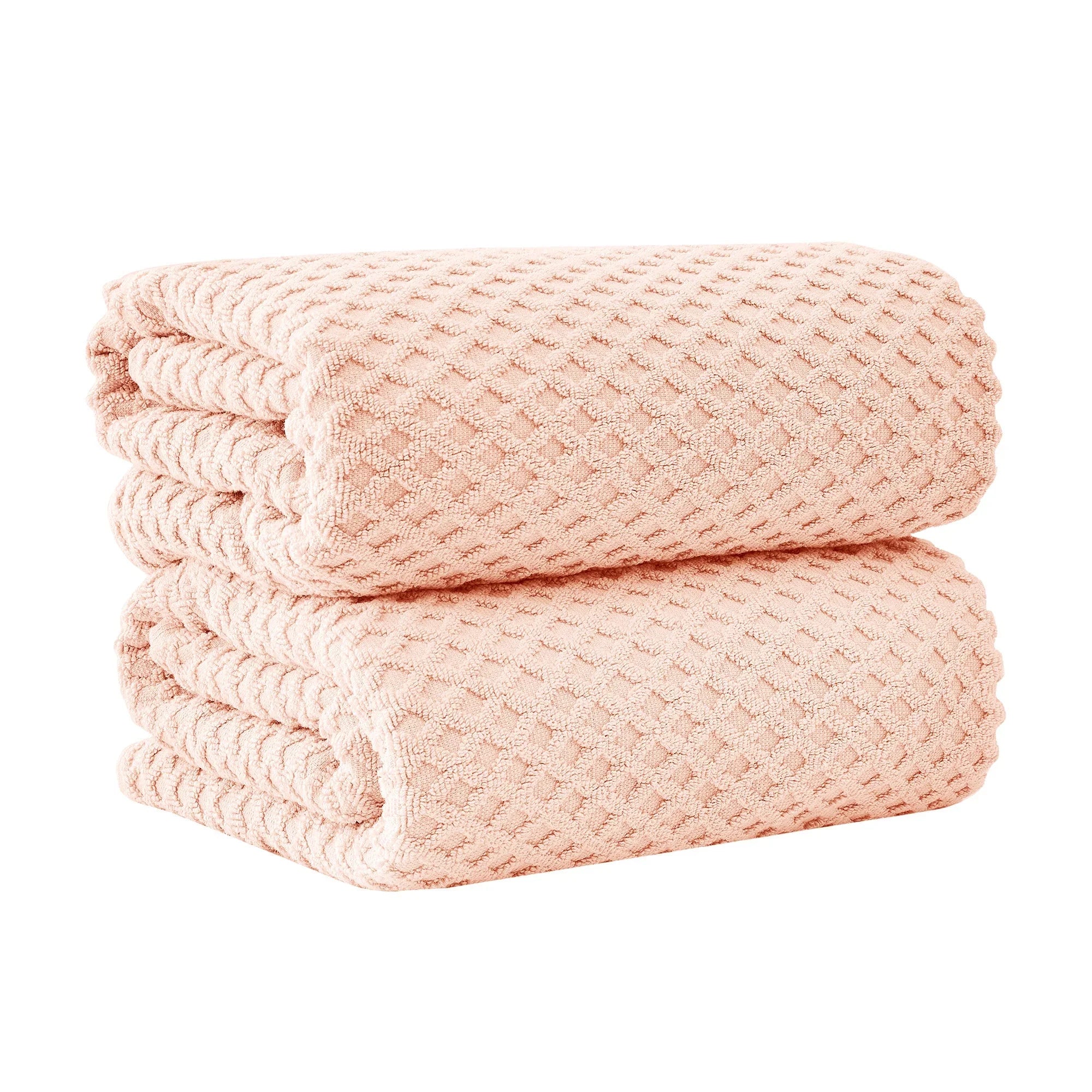 Cotton Diamond Waffle Weave Bath Towel Set - Grayson Collection Great Bay Home