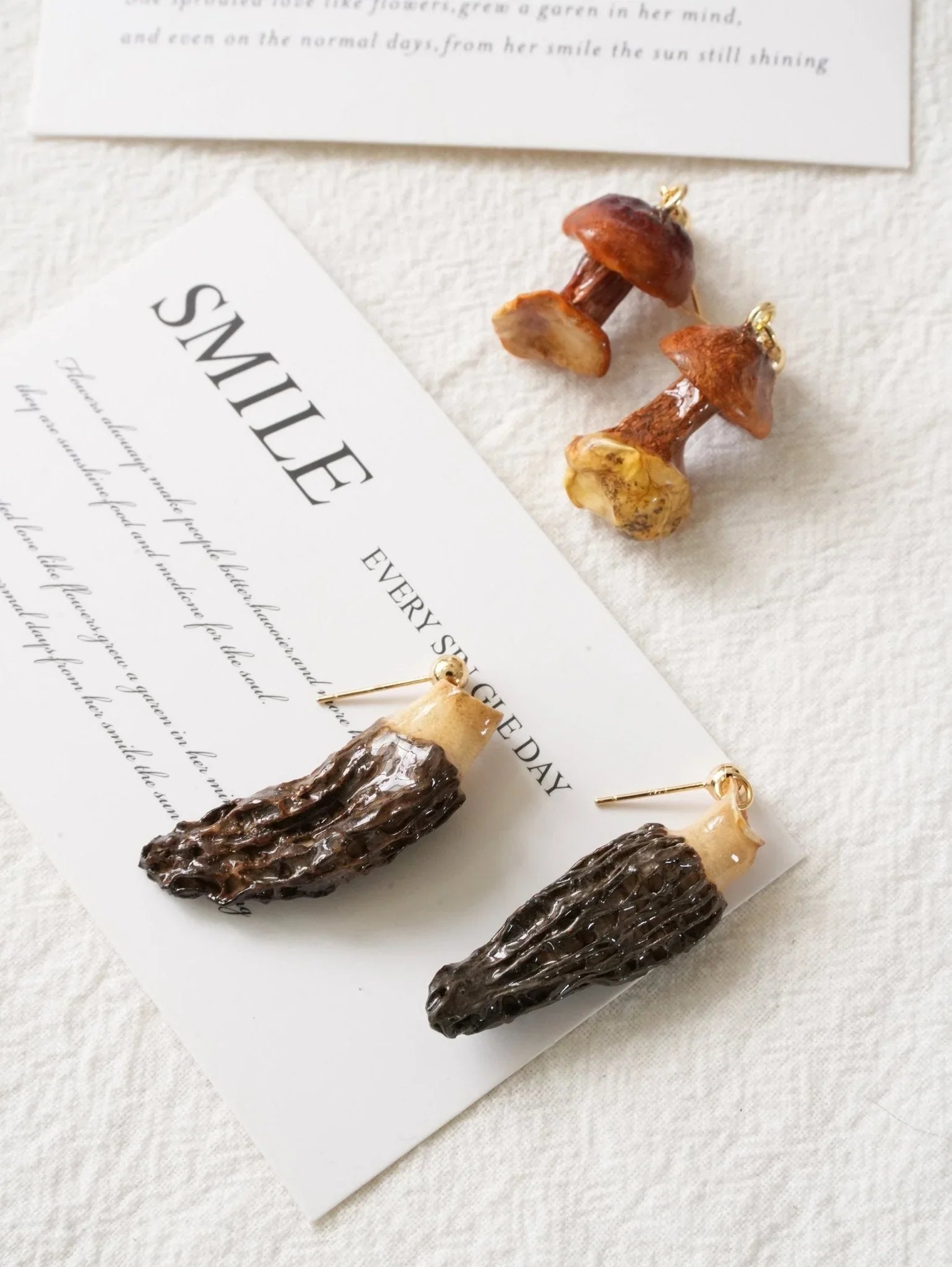 Morel ➕Chanterelle Earrings Set