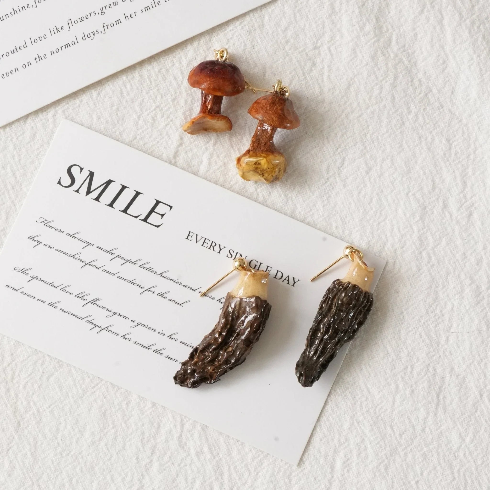 Morel ➕Chanterelle Earrings Set