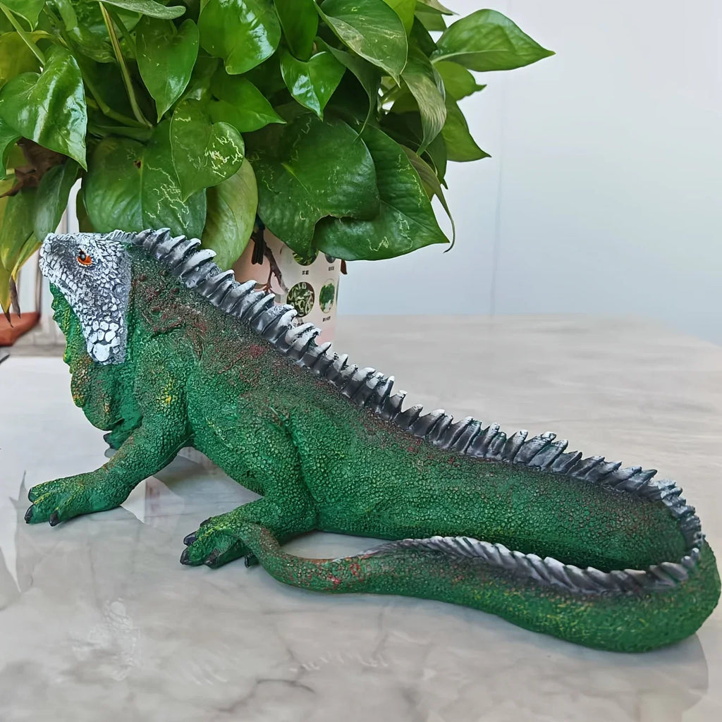 Realistic Lizard Statue - Lifelike Garden Decor with Expressive Eyes & Scales, Outdoor/Indoor Decoration for Pond, Patio, Living Room - No Electricity Needed, Durable Resin Construction - Perfect Housewarming, Father'S Day, C House Of Avana