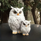 1 Set Realistic Resin Owl Statues - Garden Bird Deterrent Decor, Lifelike Outdoor/Indoor Scarecrow Owls with Expressive Eyes, Durable Weather-Resistant Animal Sculptures for Lawn, Patio, Tabletop - No Batteries/Electricity, O House Of Avana