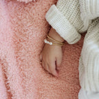 Soft gray Bamboni receiving blankets, plush texture, gentle stitching - House of Avana