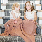 Soft gray Bamboni receiving blankets, plush texture, gentle stitching - House of Avana