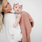 Soft gray Bamboni receiving blankets, plush texture, gentle stitching - House of Avana