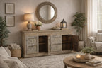 Reclaimed Wood Sideboard with 4 Doors