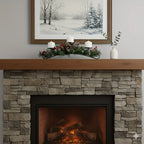 Artificial Christmas Centerpiece 30-inch with Candle Holders Red Berries - House Of Avana