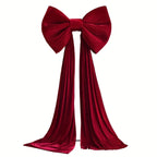 1 large item Luxurious Red Bow Party Decoration, Suitable for Birthdays, Weddings, Christmas and Special Occasions, Party Decorations, Wedding Decorations, Fashion Decorations, Modern Design, High-Quality Ribbons, Event Decor House Of Avana [[SKU:HOA-MSC-045]]