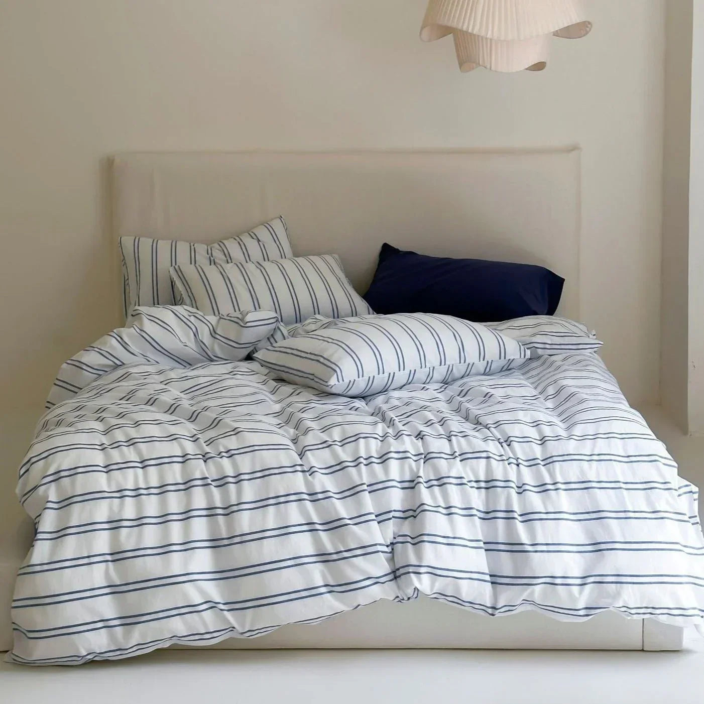 Refreshing Stripe Bedding Set / Forest Green Ever Lasting