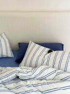 Refreshing Stripe Bedding Set / Forest Green Ever Lasting