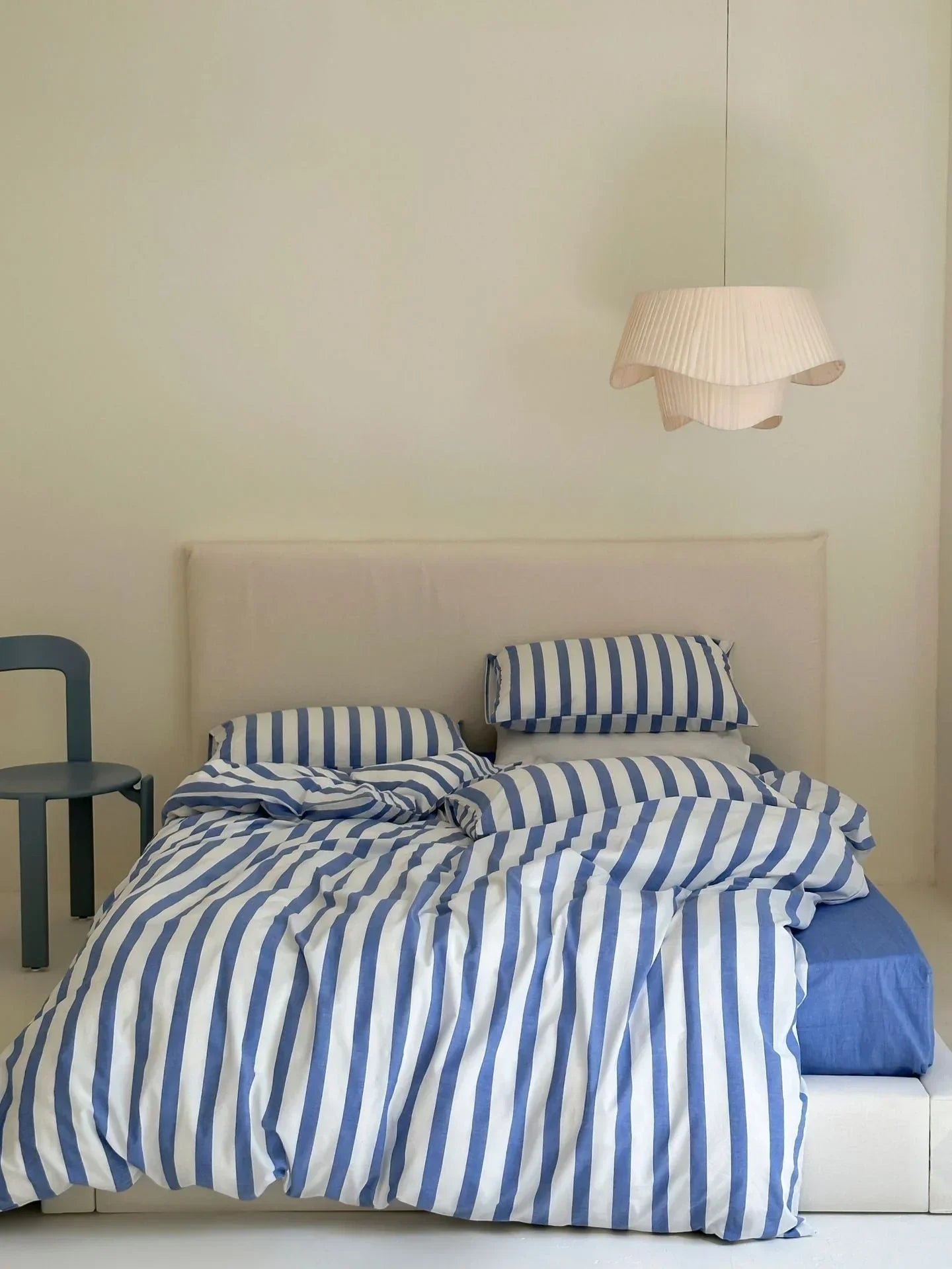 Refreshing Stripe Bedding Set / Forest Green Ever Lasting