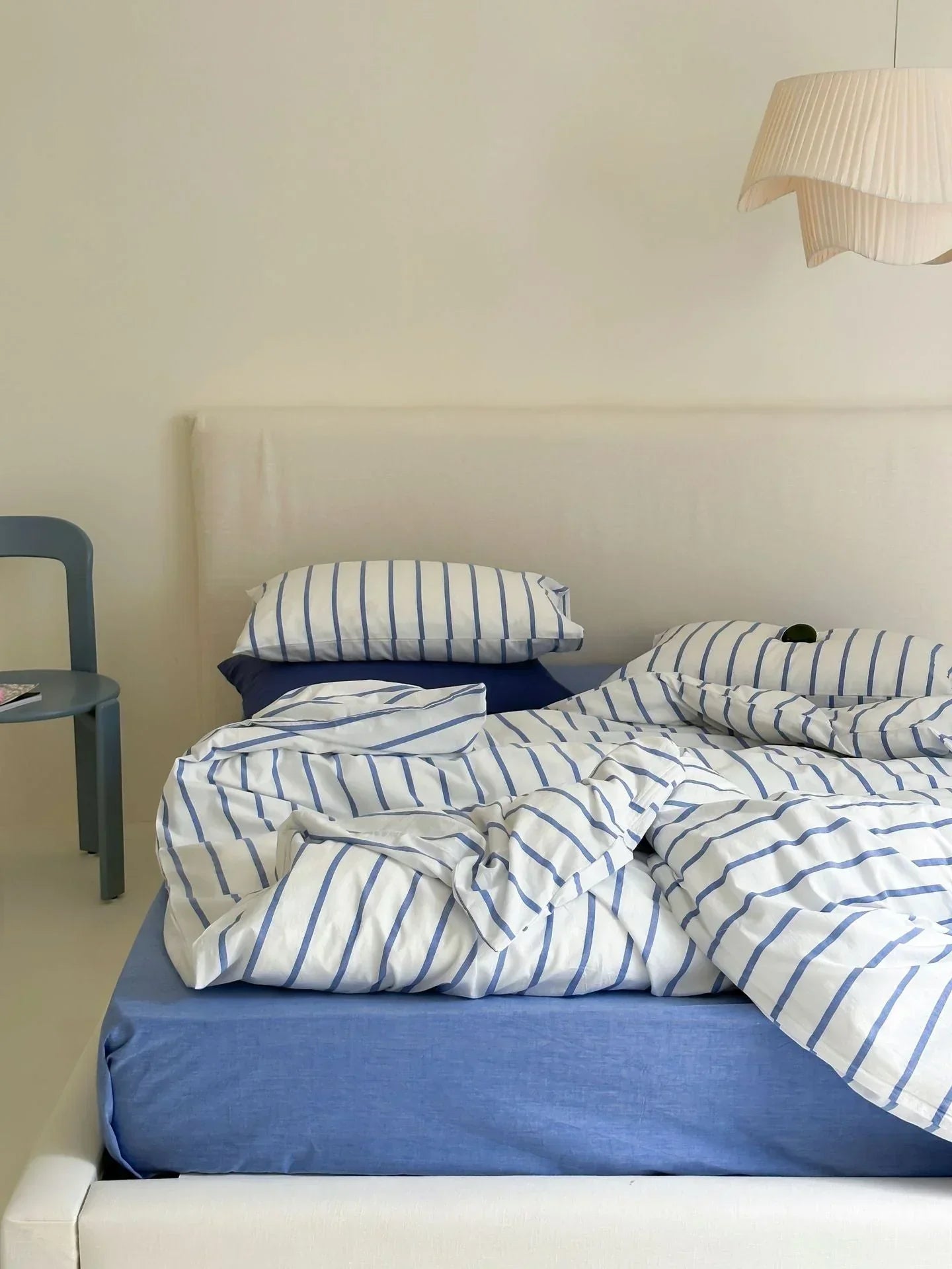 Refreshing Stripe Bedding Set / Forest Green Ever Lasting