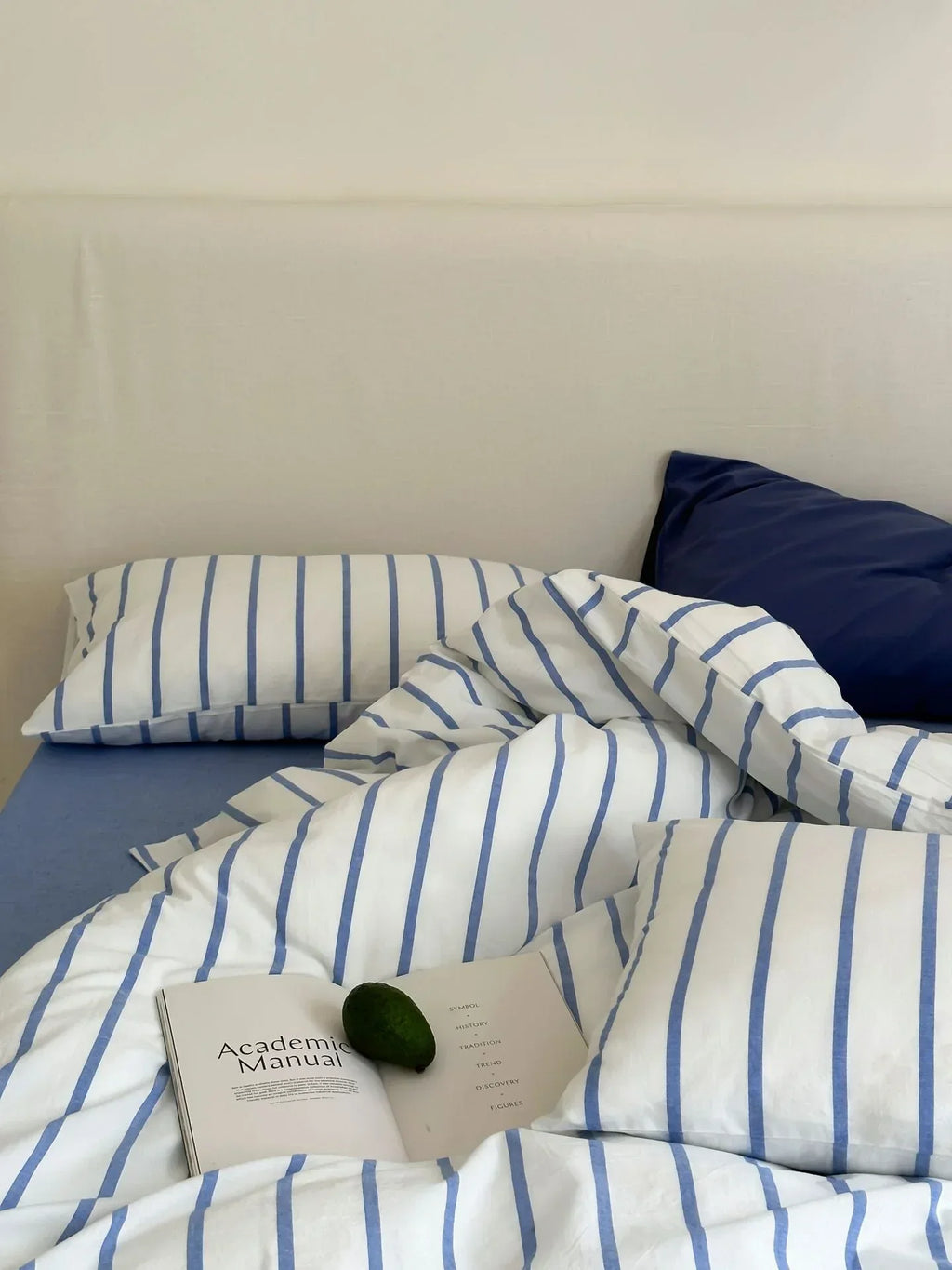 Refreshing Stripe Bedding Set / Forest Green Ever Lasting