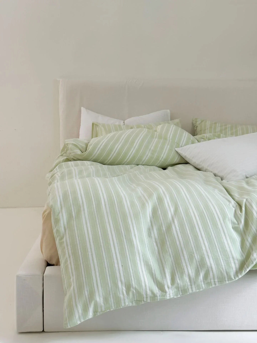 Refreshing Stripe Bedding Set / Forest Green Ever Lasting
