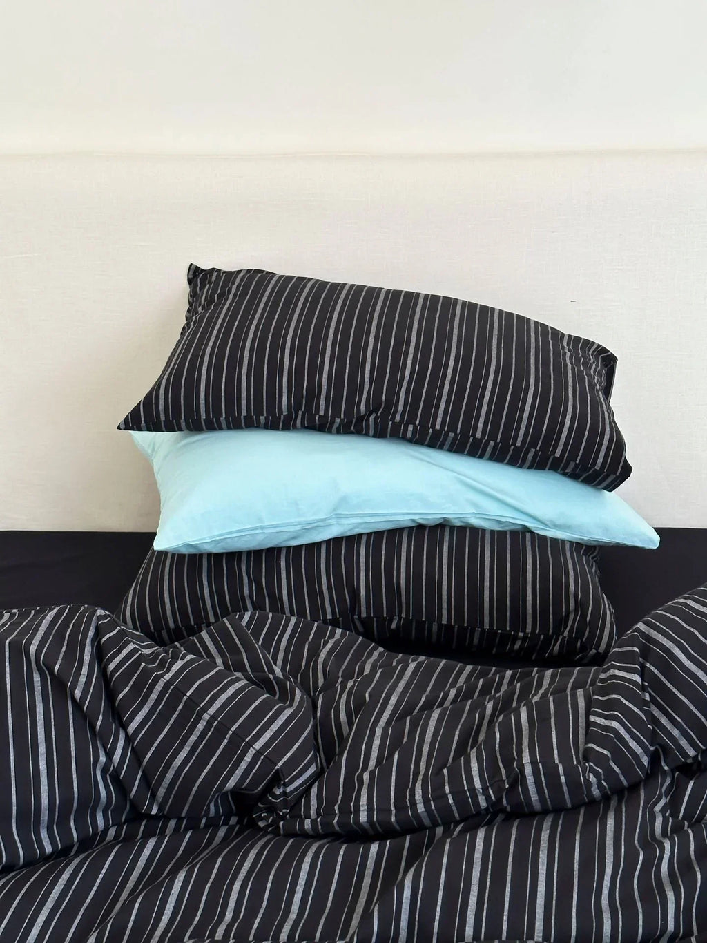 Refreshing Stripe Bedding Set / Forest Green Ever Lasting