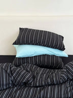 Refreshing Stripe Bedding Set / Forest Green Ever Lasting