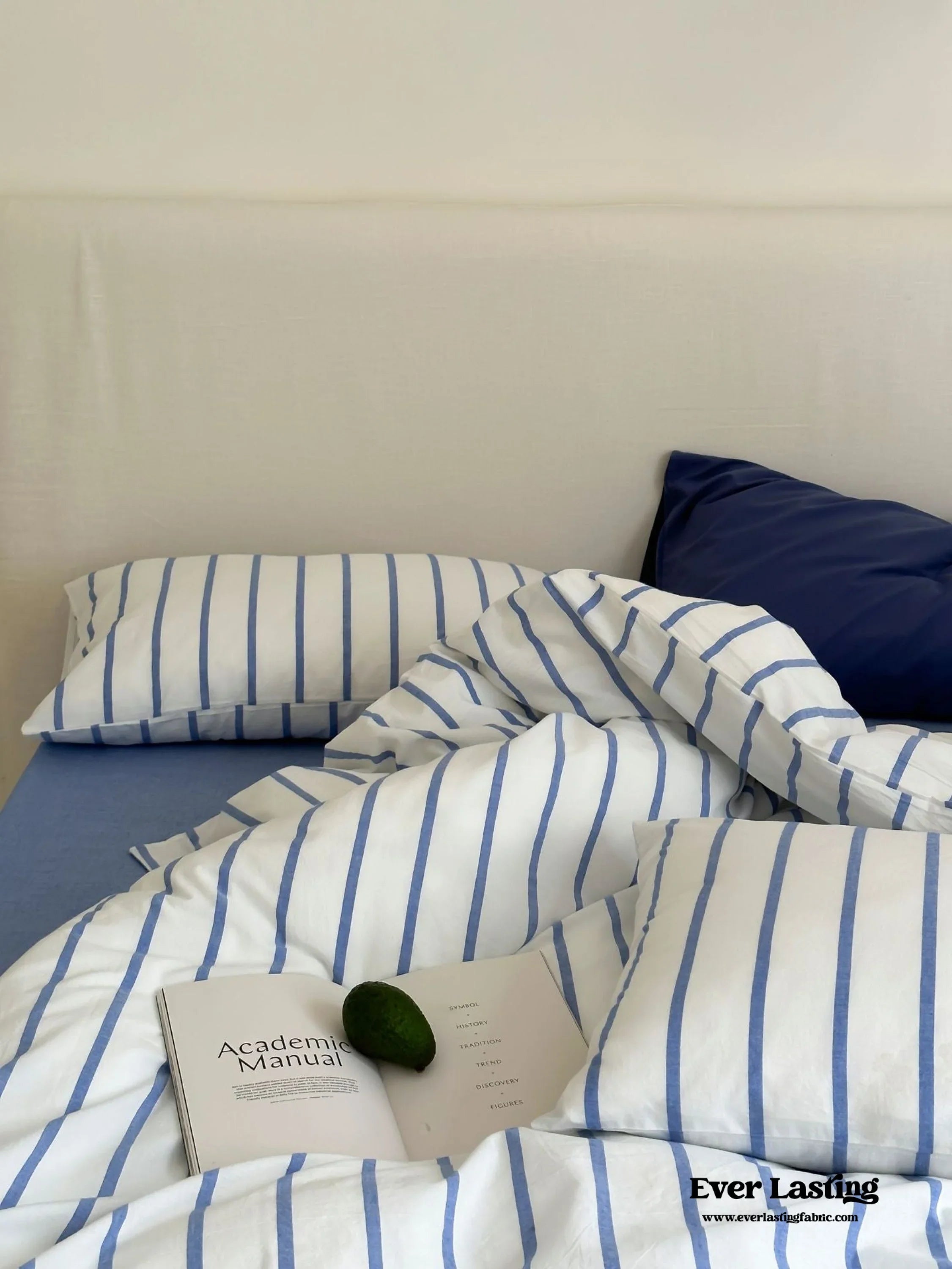 Refreshing Stripe Bedding Set / Yellow Ever Lasting