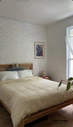 Refreshing Stripe Bedding Set / Yellow Ever Lasting