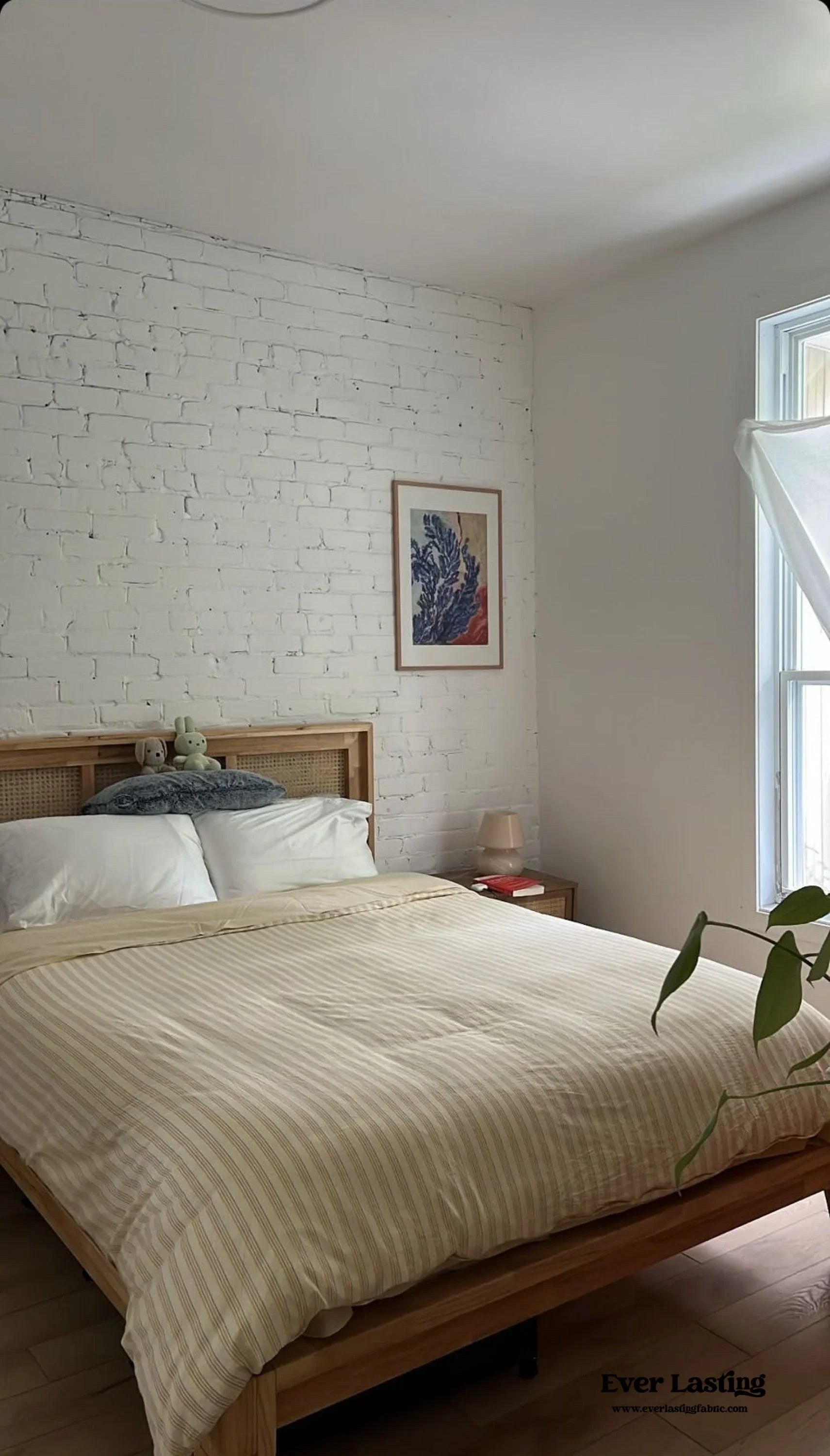 Refreshing Stripe Bedding Set / Yellow Ever Lasting