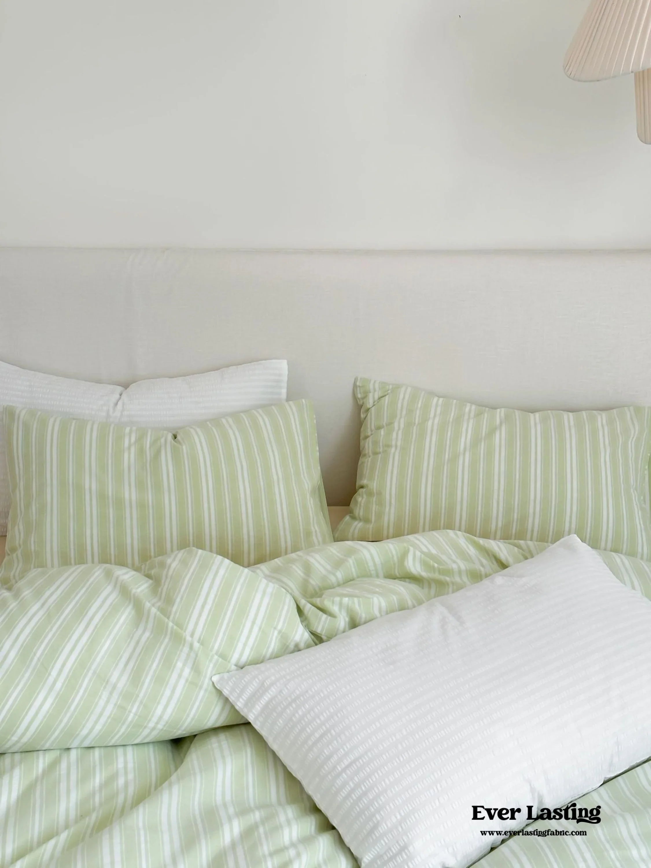 Refreshing Stripe Bedding Set / Yellow Ever Lasting