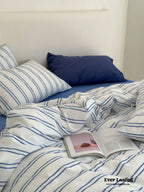 Refreshing Stripe Bedding Set / Yellow Ever Lasting