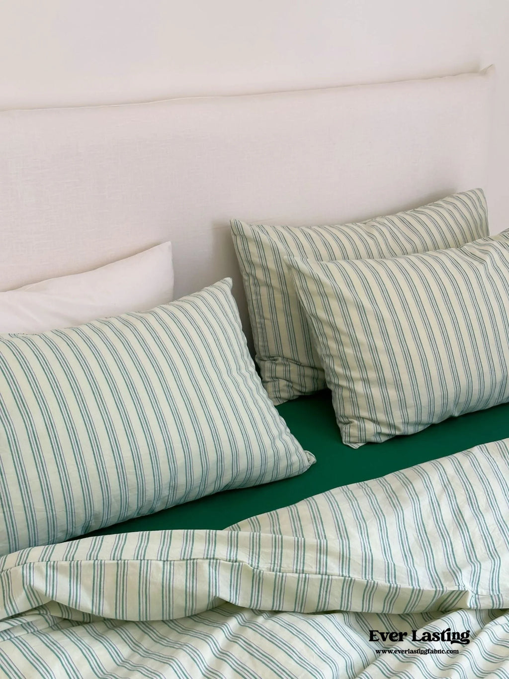 Refreshing Stripe Bedding Set / Yellow Ever Lasting