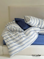 Refreshing Stripe Bedding Set / Yellow Ever Lasting