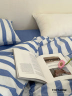 Refreshing Stripe Bedding Set / Yellow Ever Lasting