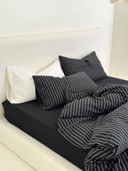 Refreshing Stripe Bedding Set / Yellow Ever Lasting