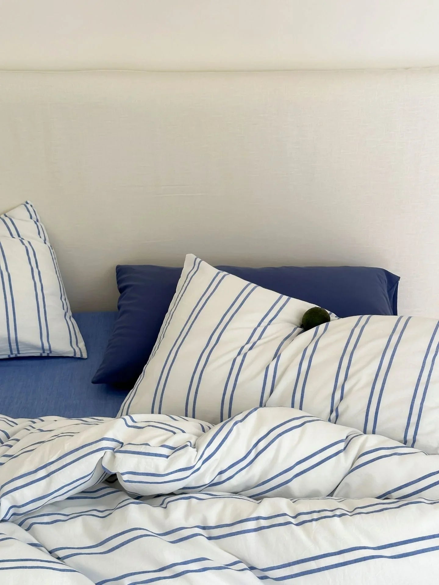 Refreshing Stripe Bedding Set / Yellow Ever Lasting