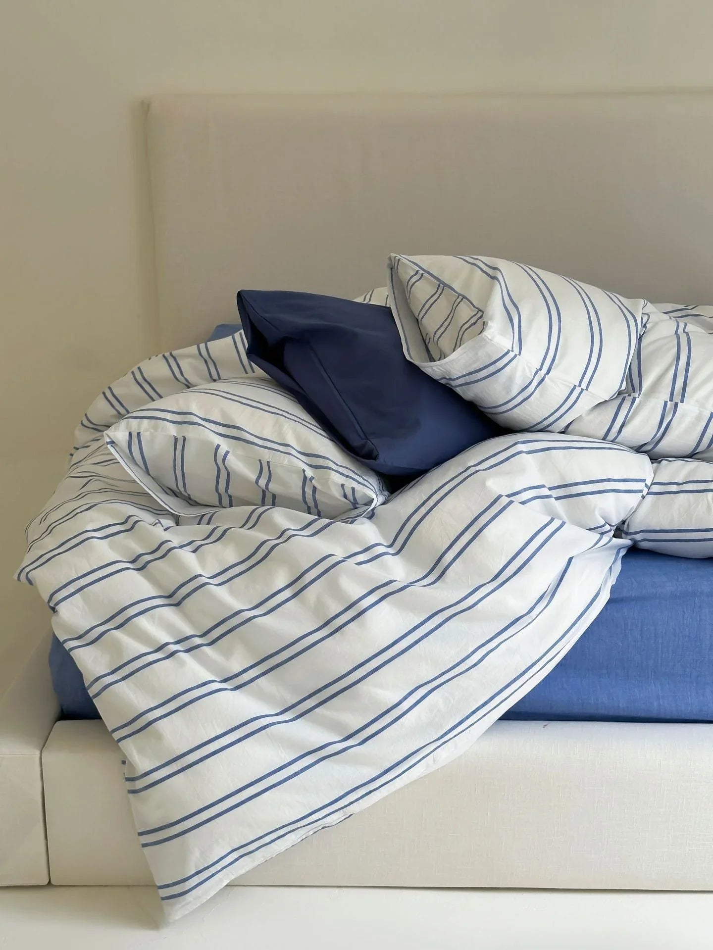 Refreshing Stripe Bedding Set / Yellow Ever Lasting