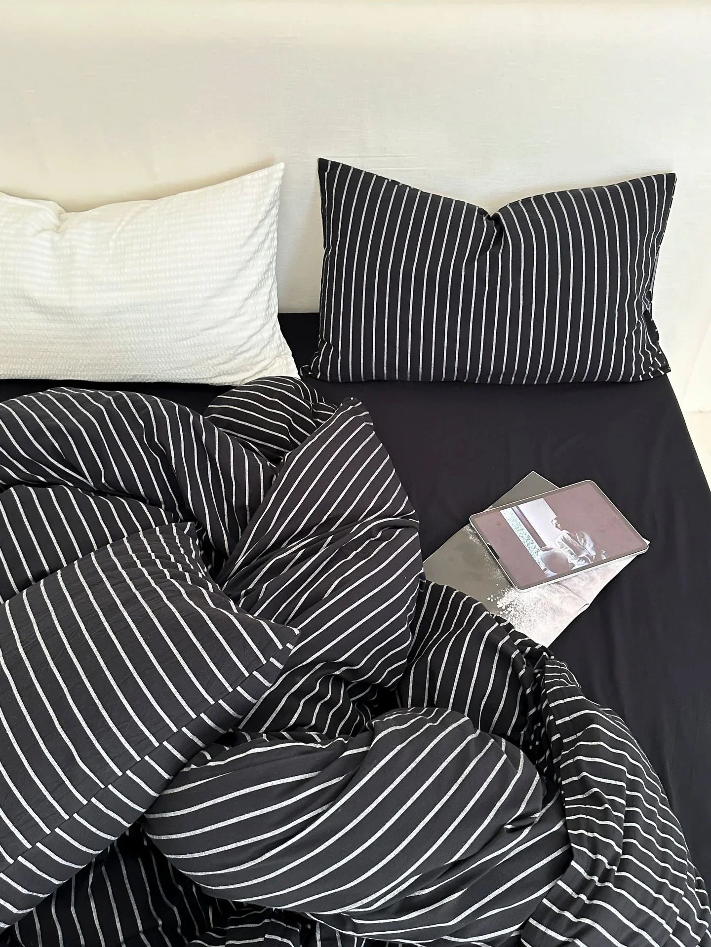 Refreshing Stripe Bedding Set / Yellow Ever Lasting