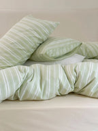 Refreshing Stripe Bedding Set / Yellow Ever Lasting