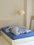 Refreshing Stripe Bedding Set / Yellow Ever Lasting