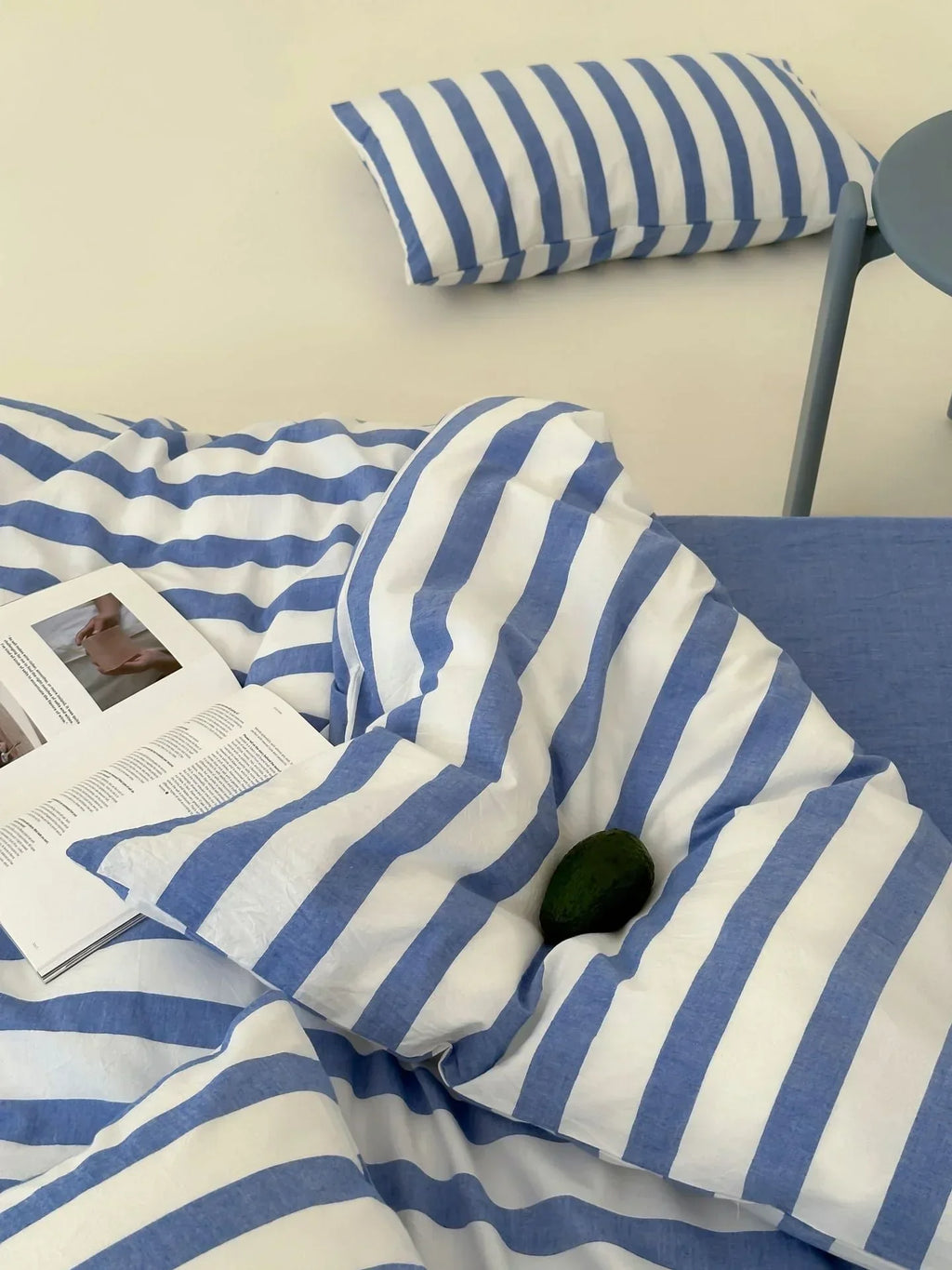 Refreshing Stripe Bedding Set / Yellow Ever Lasting
