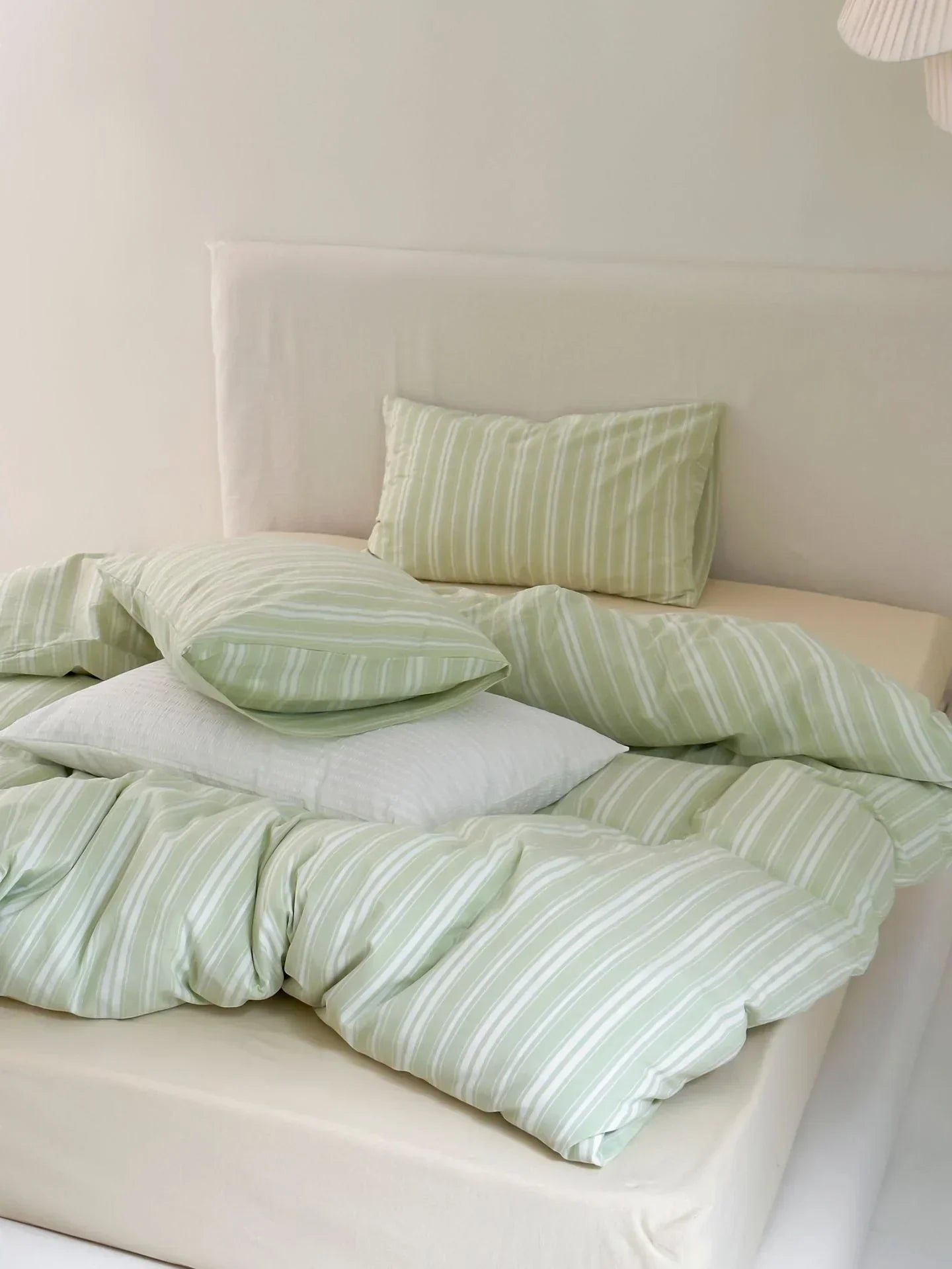 Refreshing Stripe Bedding Set / Yellow Ever Lasting