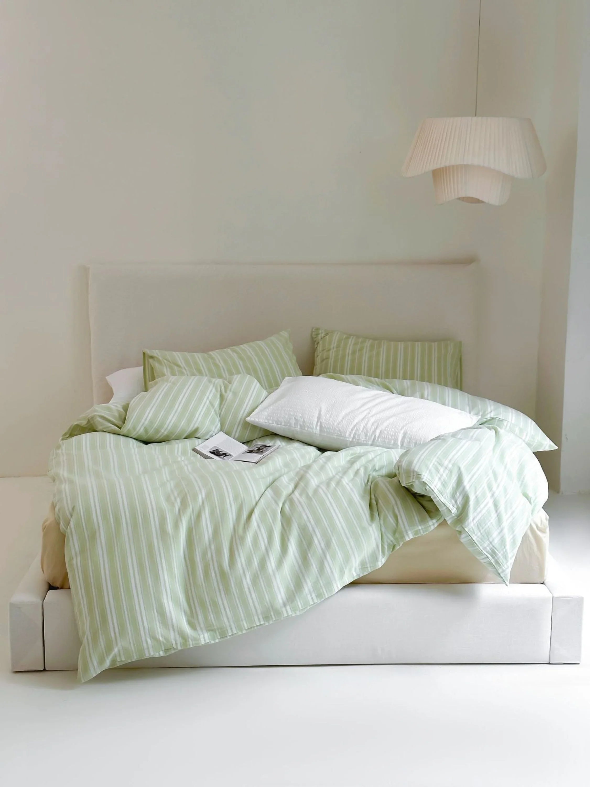 Refreshing Stripe Bedding Set / Yellow Ever Lasting