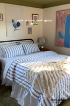 Refreshing Stripe Pillowcases / Black Thin Ever Lasting