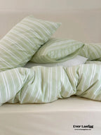 Refreshing Stripe Pillowcases / Mint Green Ever Lasting