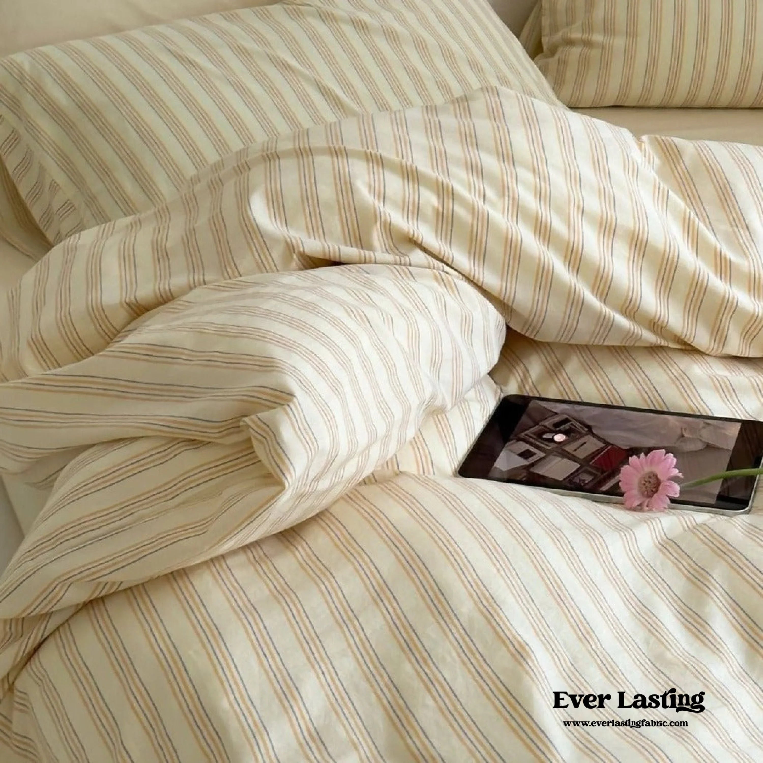 Refreshing Stripe Pillowcases / Mint Green Ever Lasting
