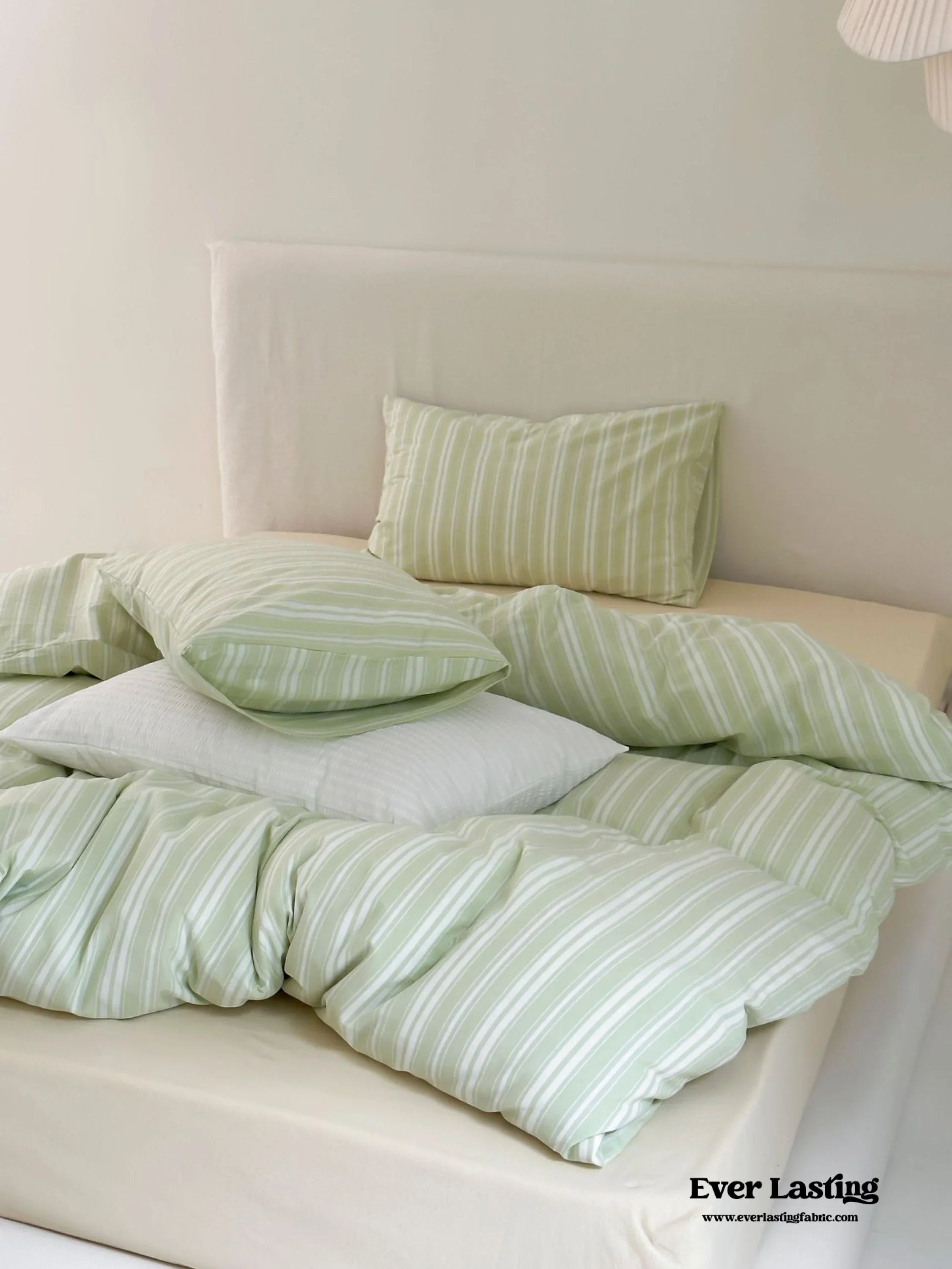 Refreshing Stripe Pillowcases / Mint Green Ever Lasting