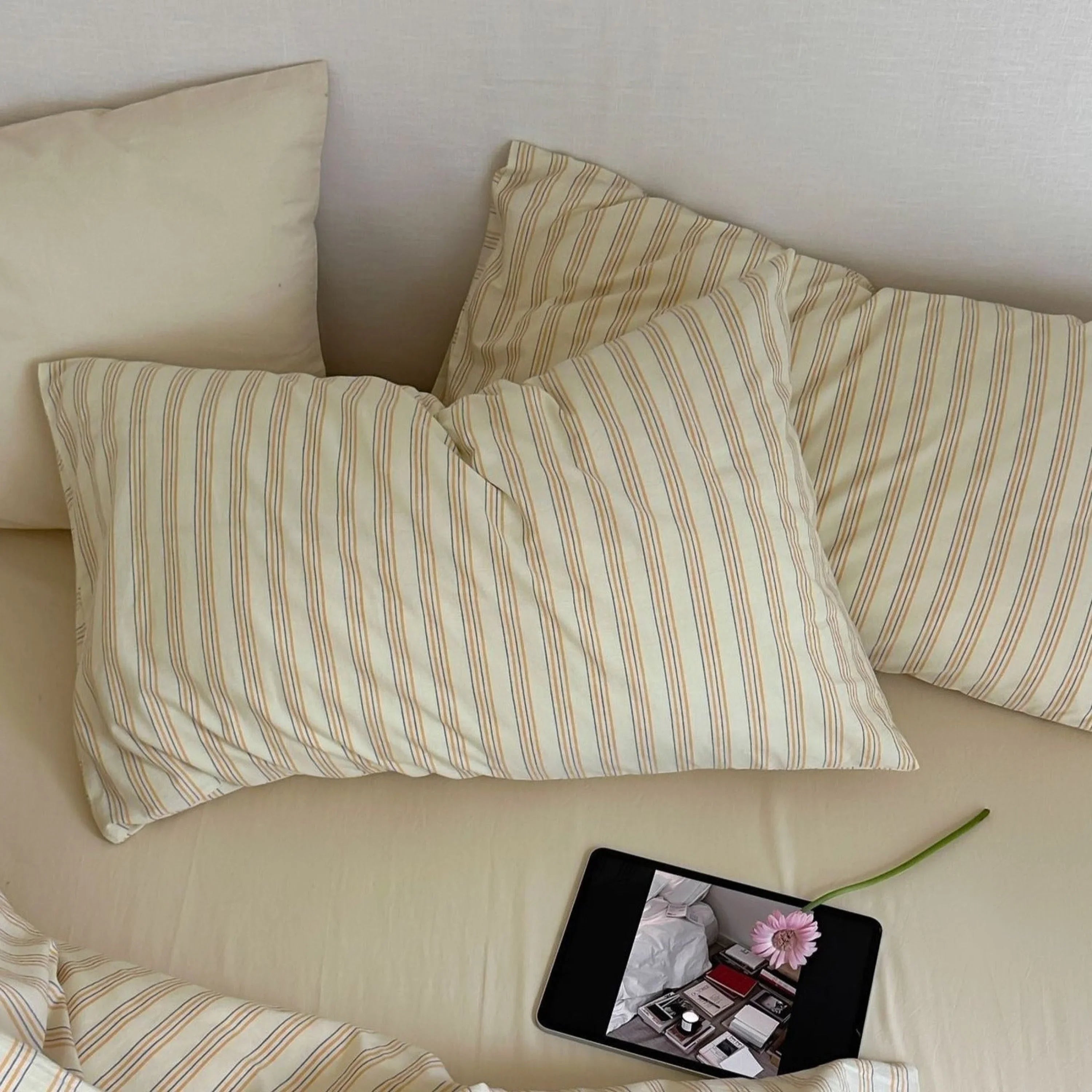 Refreshing Stripe Pillowcases / Mint Green Ever Lasting